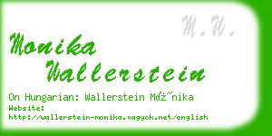 monika wallerstein business card